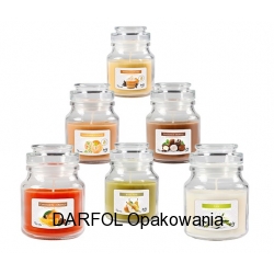 Świeca w szkle z wieczkiem 9,9cm 28h